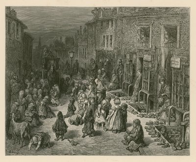 Seven Dials, Londen door Gustave Dore
